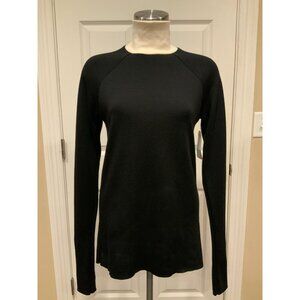 Haider Ackermann Black 100% Wool Sweater W/ Cream Turtleneck, Size Medium